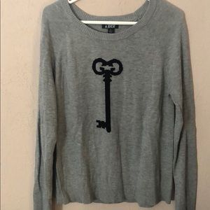 Grey Key Sweater
